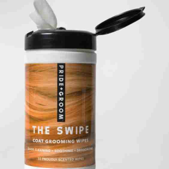 The Swipe Dog's Coat Grooming Wet Wipes, 50 Count