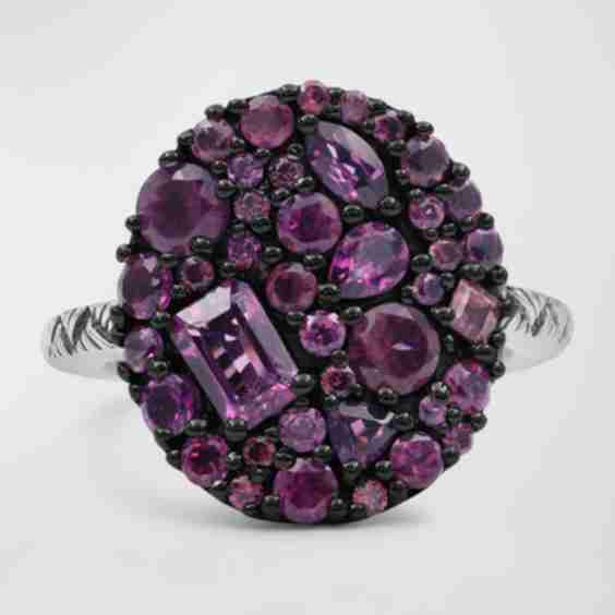 Rhodolite Garnet Ring