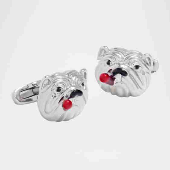Bulldog With Cigar Cufflinks
