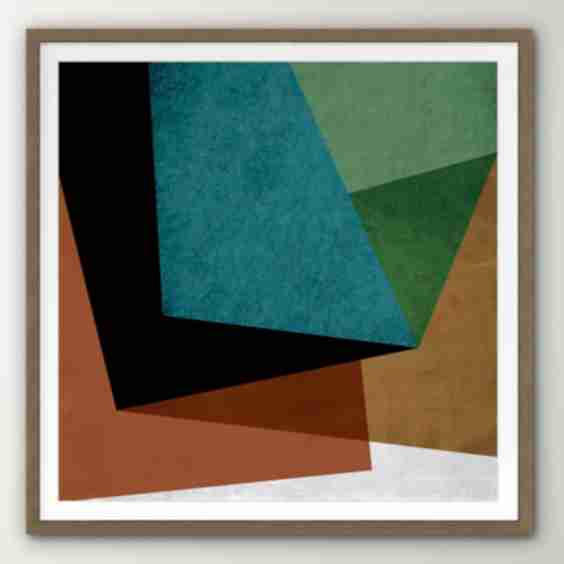 Fractured Abstract 13 Digital Print Wall Art By The Studio