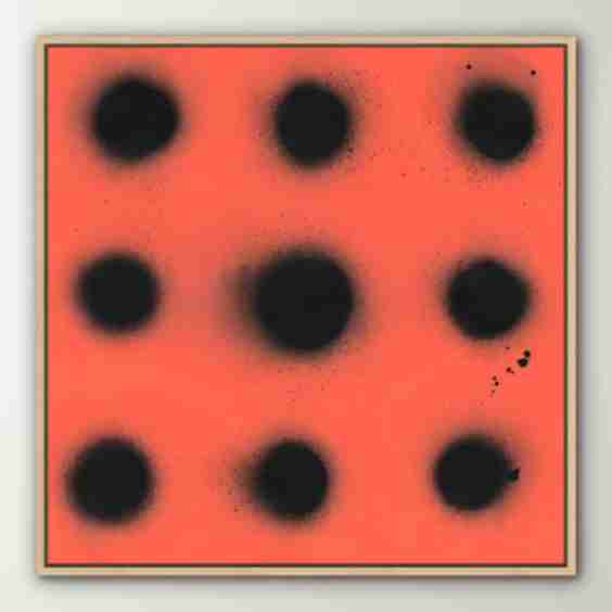 Spray Dots 1' Digital Print Wall Art by Elisso