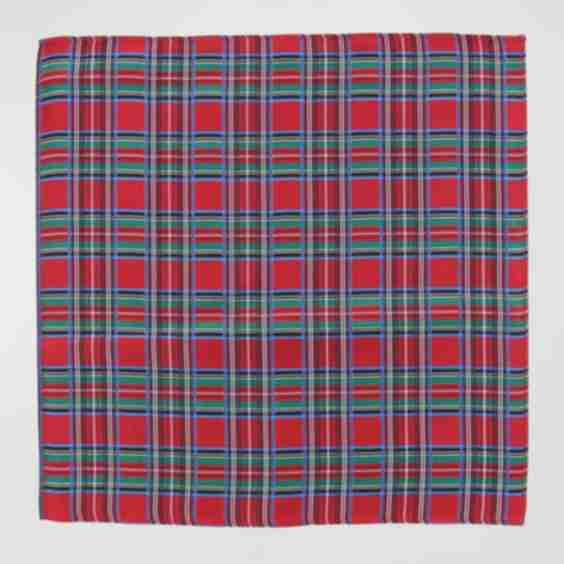 Men's Nicholas Holiday Plaid Pocket Square