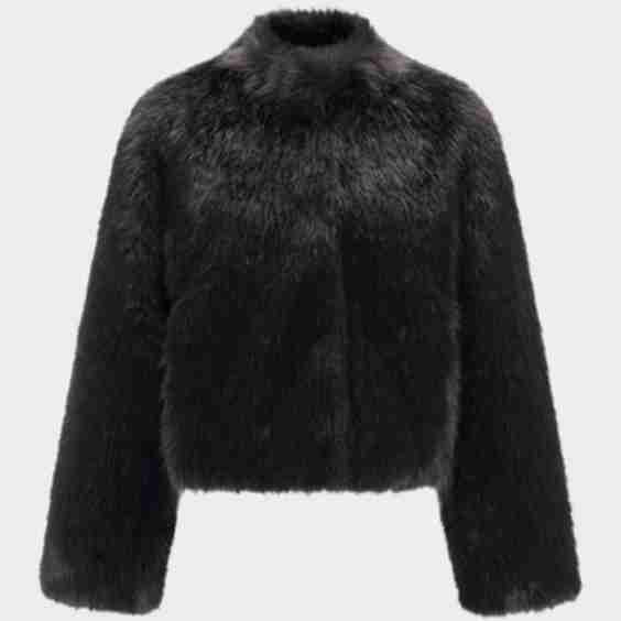 Fur-Free Short Faux Fox Coat