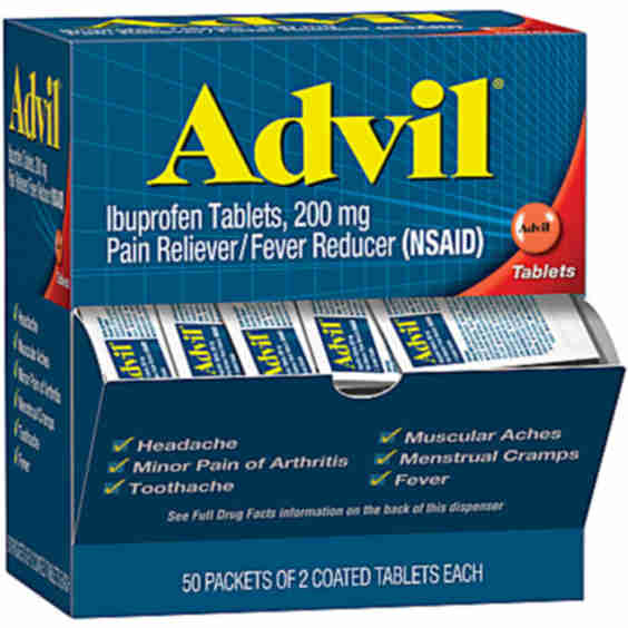 Ibuprofen Packets 2 Tablets Per Packet Box Of 50 Packets