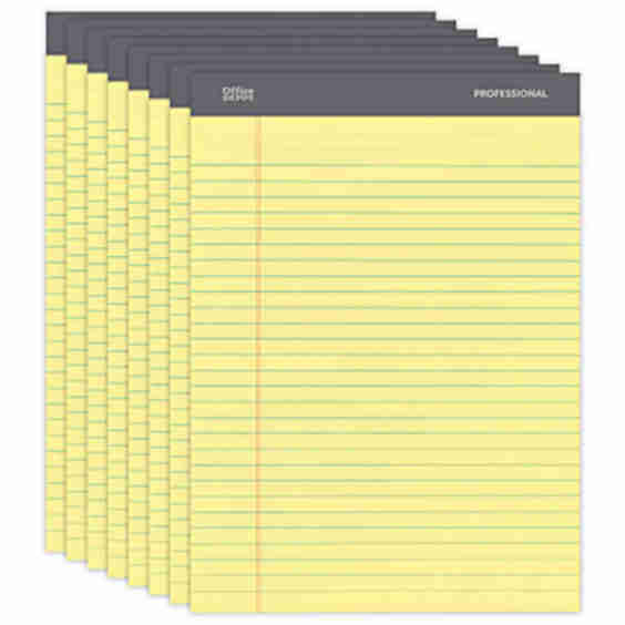 Brand Professional Writing Pads Legal Wide Ruled 