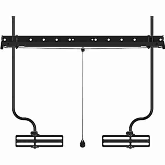 Depth Adjustable TV Soundbar Mount - Height Adjustable - 32" to 90" Screen Support - 20 lb Load Capacity