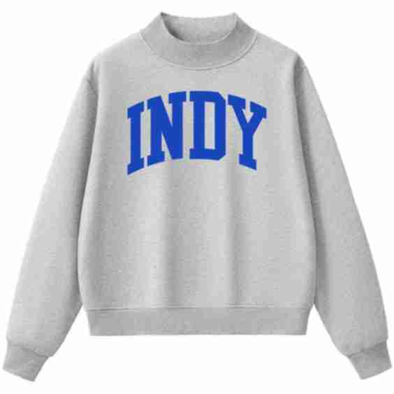 Indianapolis Indy Mock Neck Crew Sweatshirt