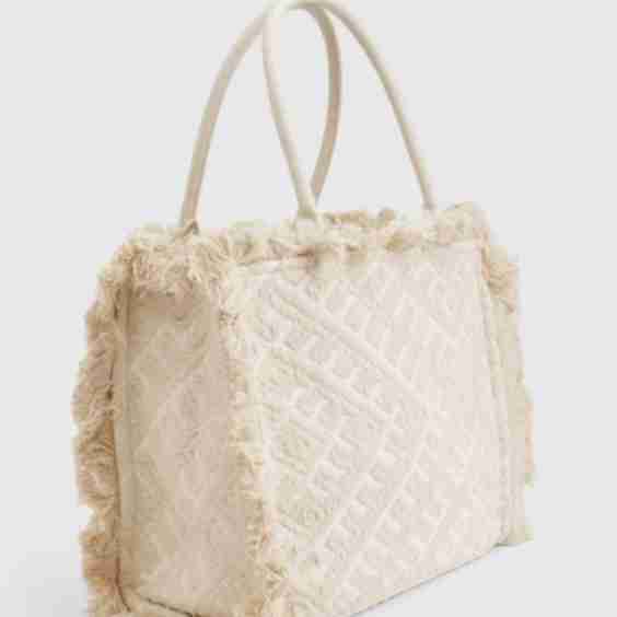Fringe Detail Beach Bag
