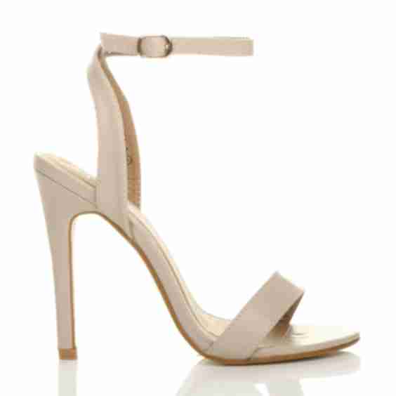 High Heel Barely There Strappy Sandals - F0428