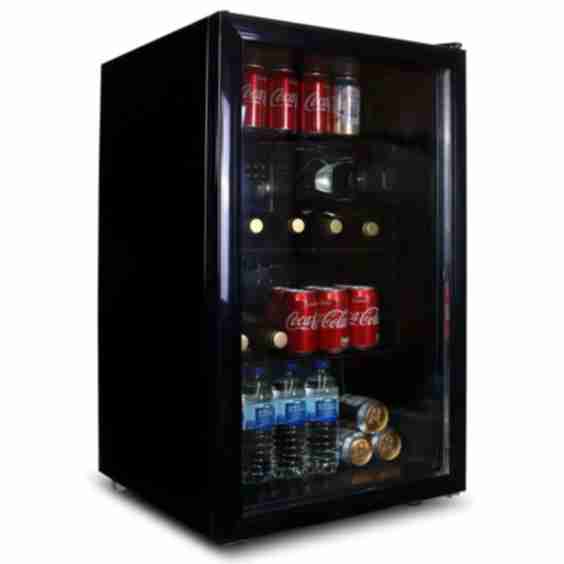 Under Counter Drinks Fridge 118L with Glass Door