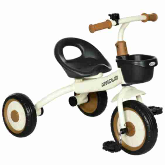 Trike for 2-5 Years Old, Kids Tricycle with Adjustable Seat, Basket