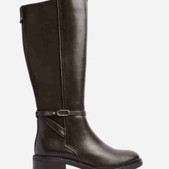 Power Faux Leather Riding Boot