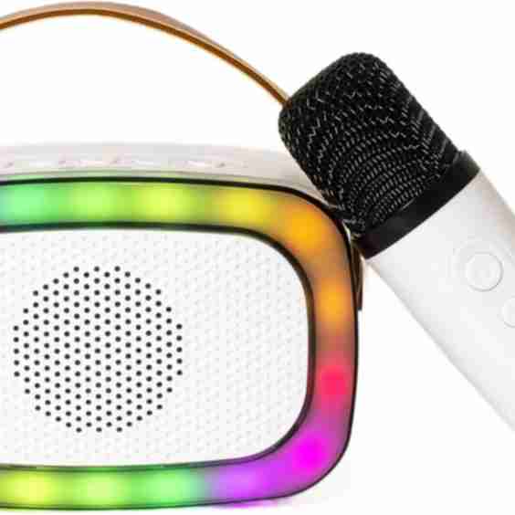 Portable Karaoke Bluetooth Speaker 6 Voice Effects Usb Micro Sd Aux In