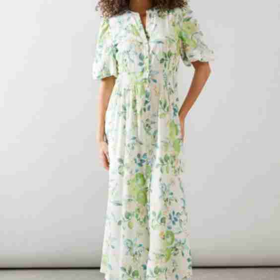 Button Through Maxi Dress