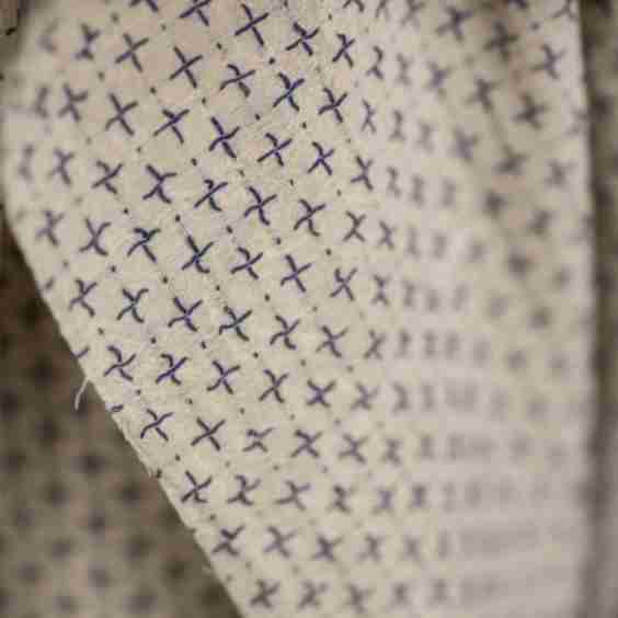 Hope Blues Indian Cotton Cross Stitch Fabric