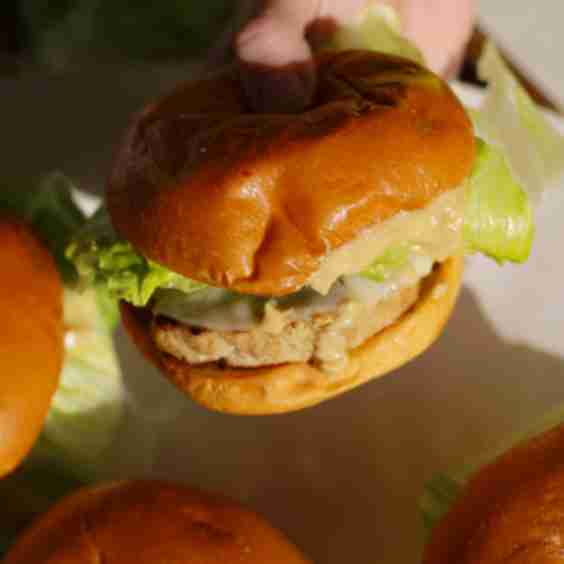 Chicken Caesar Salad Burger
