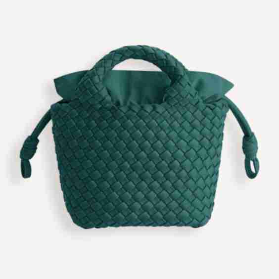 Braided mini handbag