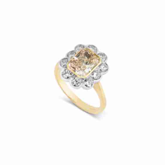 Champagne Diamond Ring