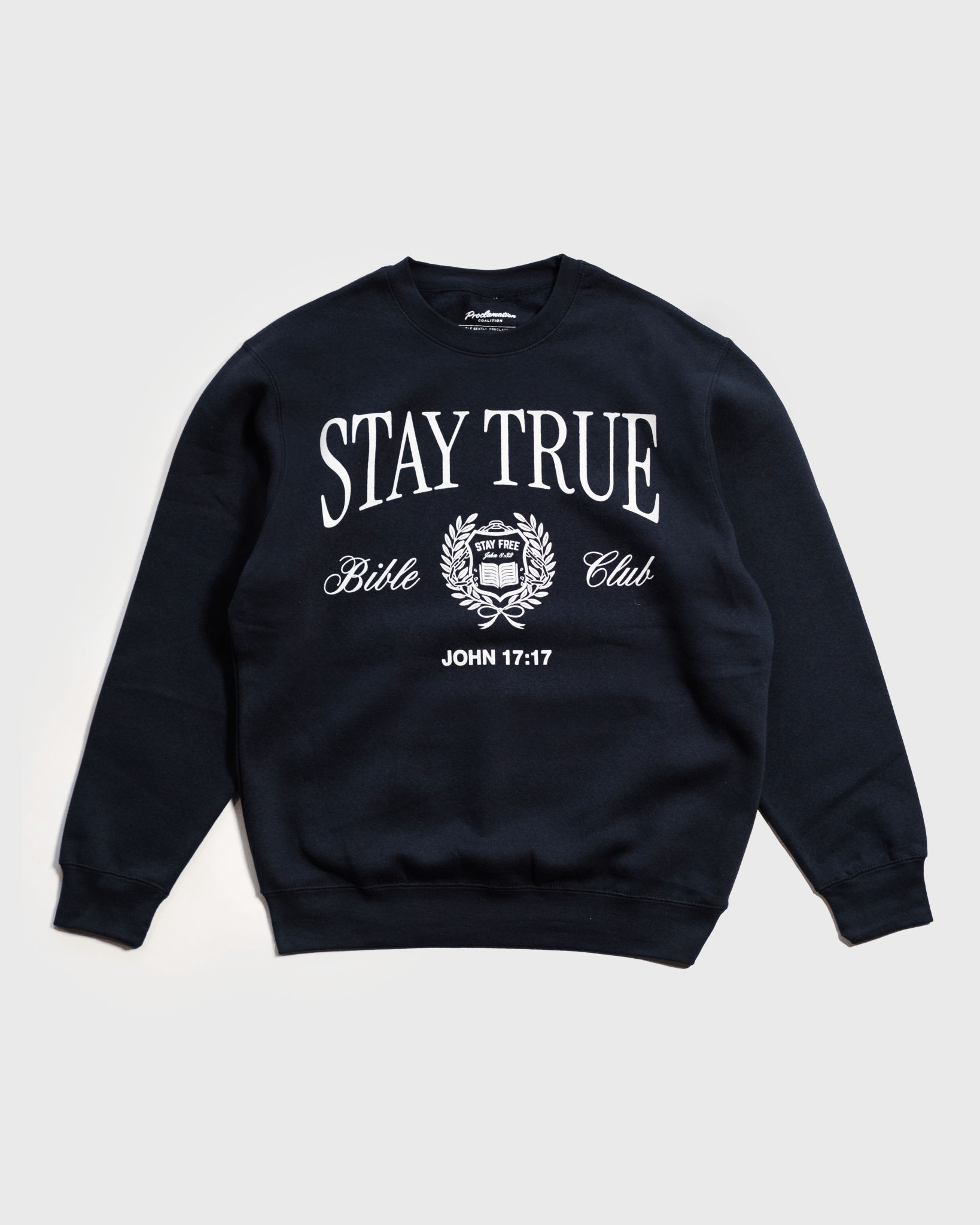 Stay True X Bible Club Crewneck Hoodie