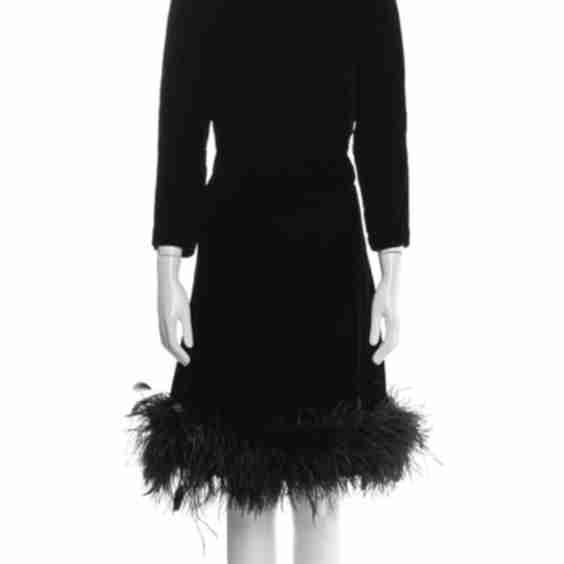 Bateau Neckline Knee Length Dress