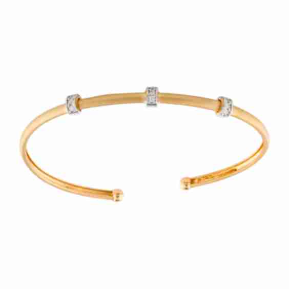 14K Diamond Cuff Bracelet (Pre-Owned)