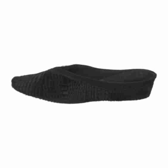 Semi-Pointed Toes Velvet Mules
