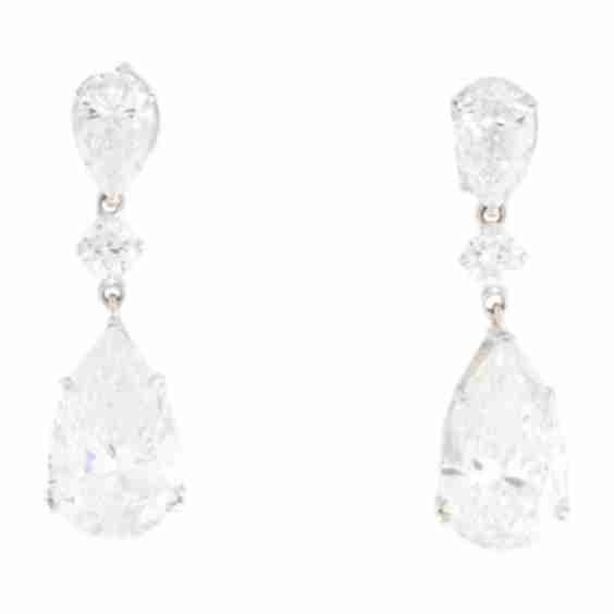 14K 2.32ctw Lab-Grown Diamond Drop Earrings (Pre-Owned)