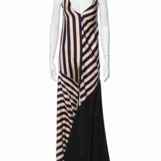 Striped Long Dress (Pree-Owned)