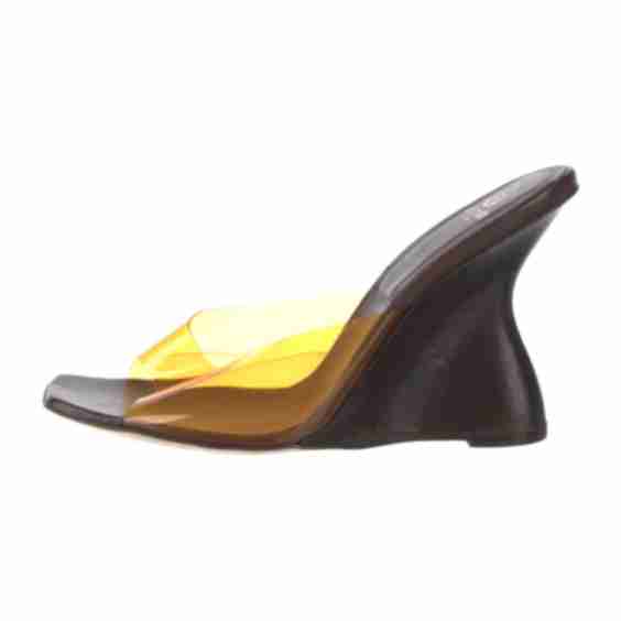 PVC Colorblock Pattern Slides Sandals