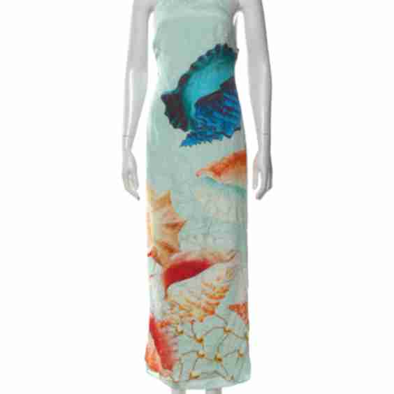 Printed Long Dress (Pre-Owned)