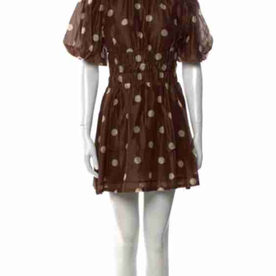 Polka Dot Print Mini Dress