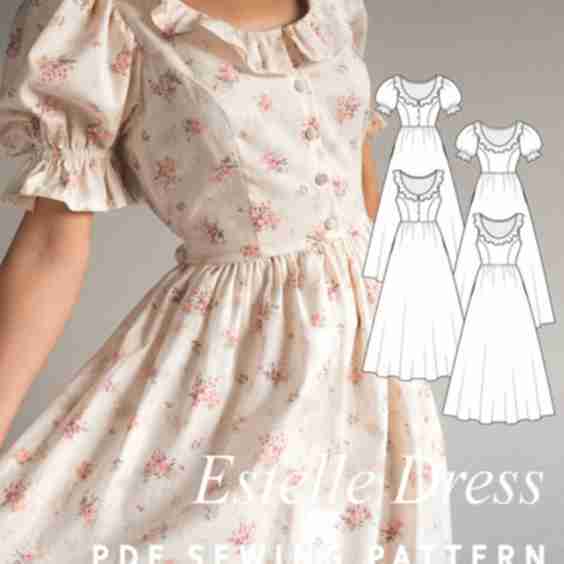 Estelle Dress Pdf Sewing Pattern