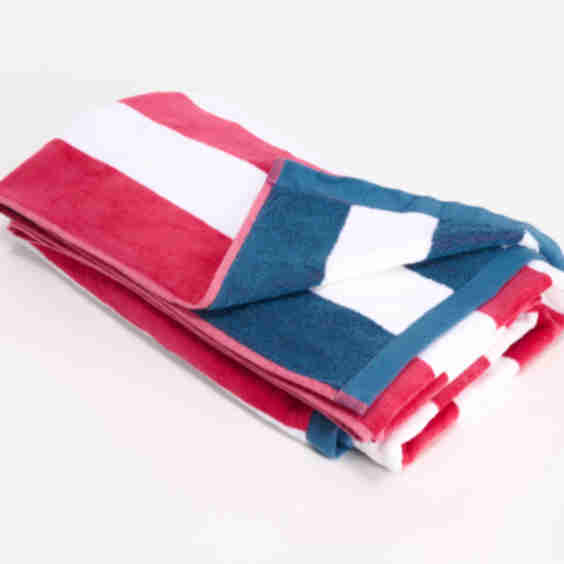 Reversible Cabana Stripe Beach Towel