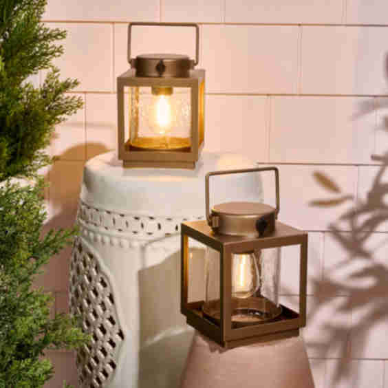 Home Reflections Set Of 2 6 Indoor Outdoor Metal Lanterns