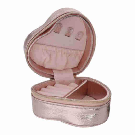 Heart Travel Jewelry Case