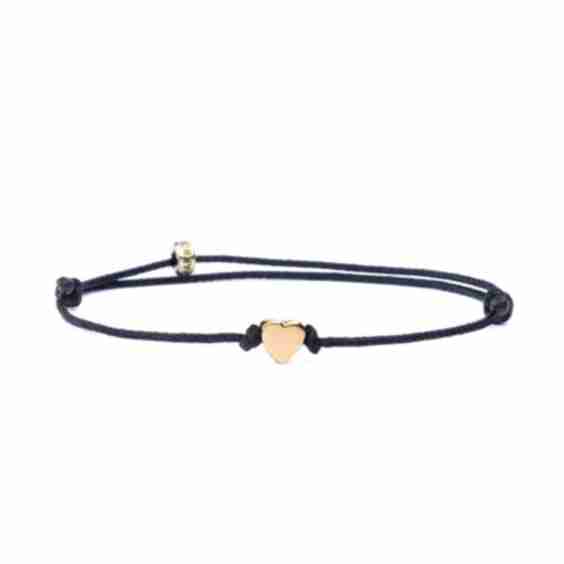 Minimal Ultra Thin Heart Gold Bracelet 