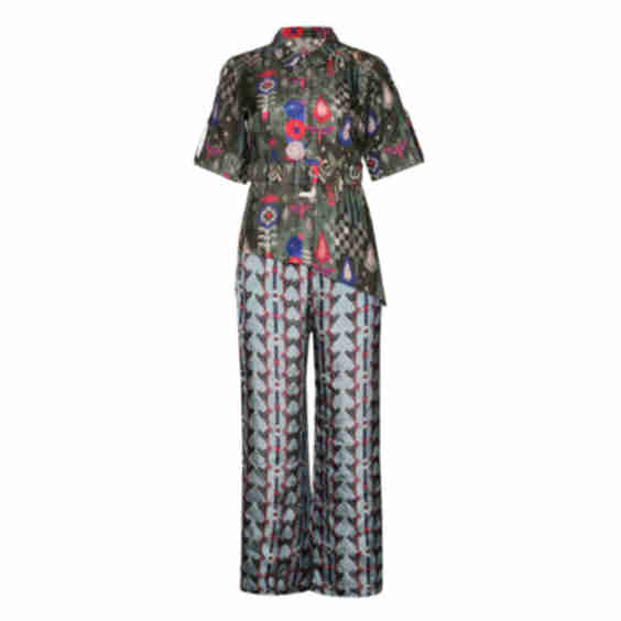 The Whimsical Asymmetry Top and Trouser Set