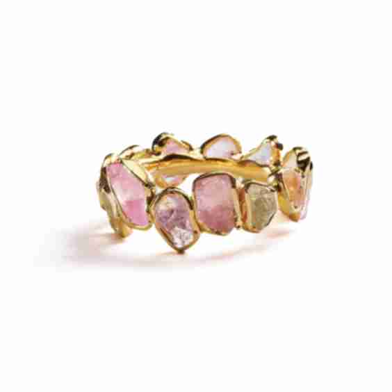 Livia Fancy Sapphire 18K Gold Plated Ring