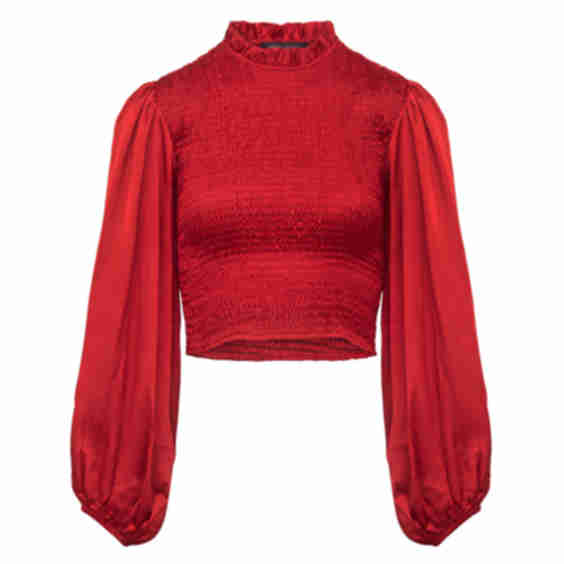 High Neck Bodycon Long Sleeve Top