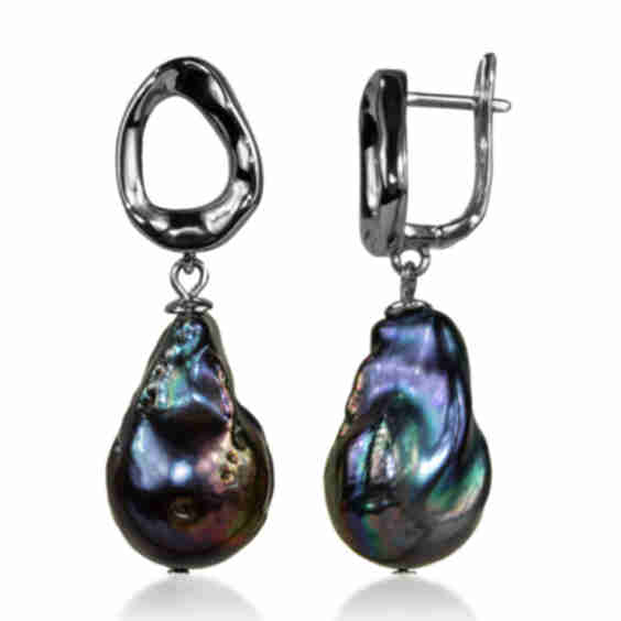 Rare Baroque Pearl Drop Earrings
