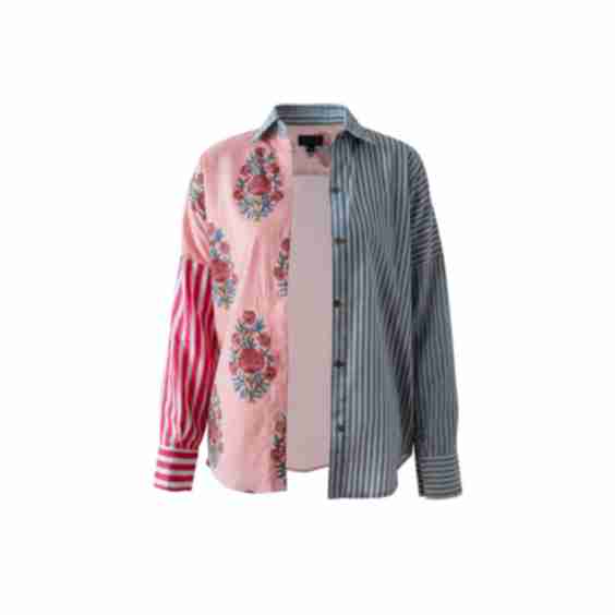 Hand Block Printed Cotton Collared Shirt