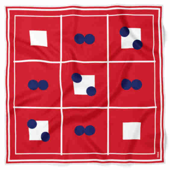 Trame Squair Square Silk Scarf