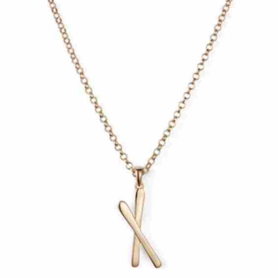 Snow Kiss Pendant Necklace Gold Vermeil