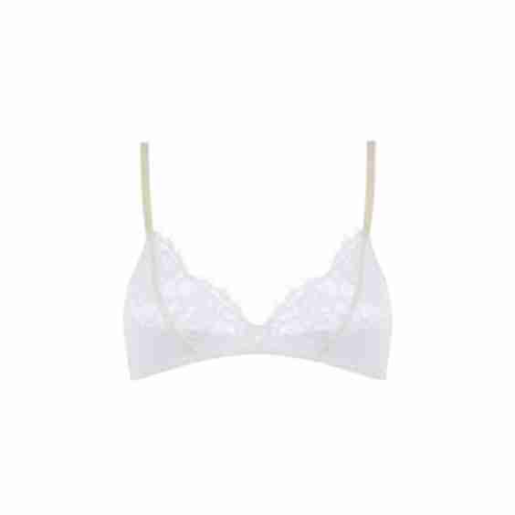 Cotton Lace & Silk Bra