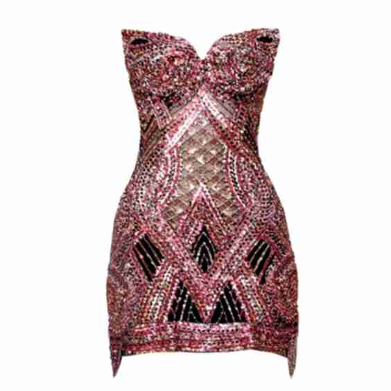 Mosaic Sequin Mini Dress