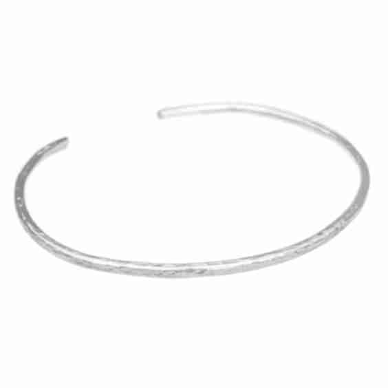Eva Hammered Sterling Silver Cuff Bracelet