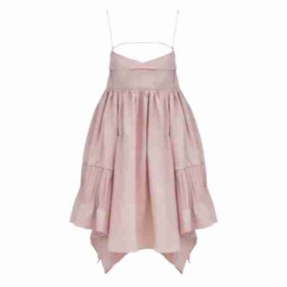 Sleeveless Gathered Dress