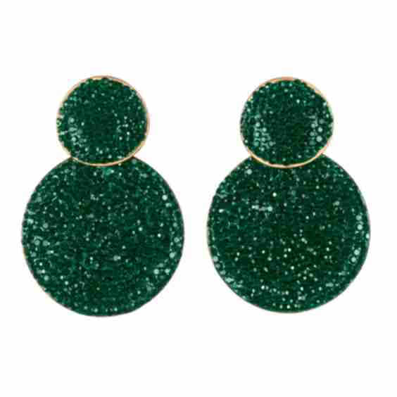 Emerald Double Drop Earrings