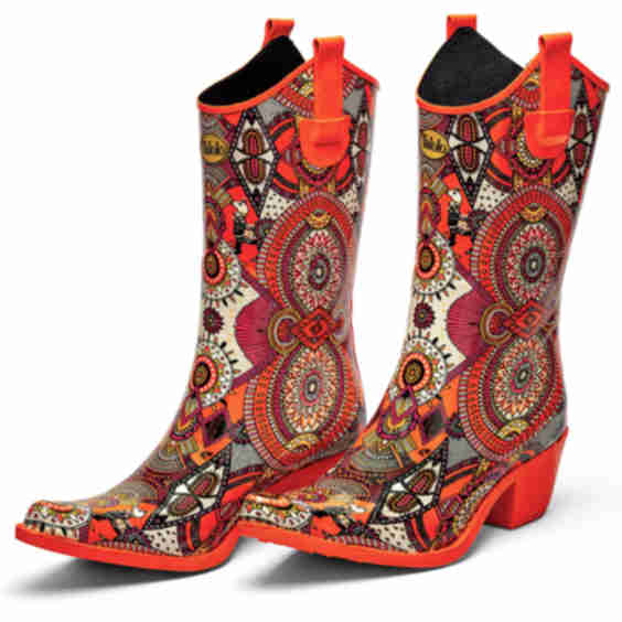 Aztec Funk Cowboy Boot Wellies
