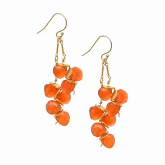 Signature Gold Carnelian Earrings